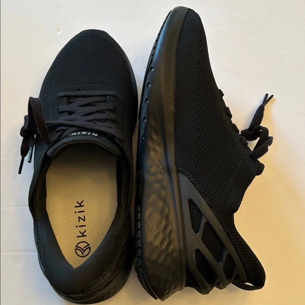 Kizik Athens Women's Black Sneakers Sz 11W‎ NWOT PRM